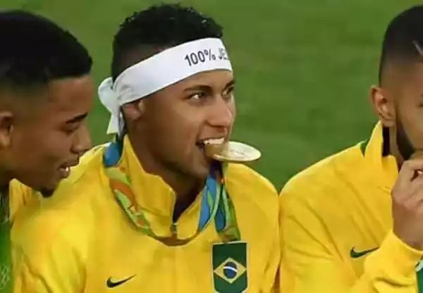 Neymar Hands Off Captain Armband After Olympic Win